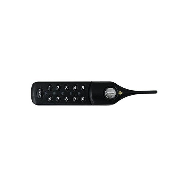 Digital Electronic Cabinet Lock W/ ADA Lever Handle Standard Black Left